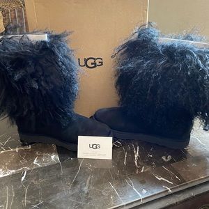 Brand New Authentic Ugg Mongolian Fur Cuff Boots